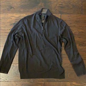 Joseph A Bank Reserve Quarter Zip Sweater